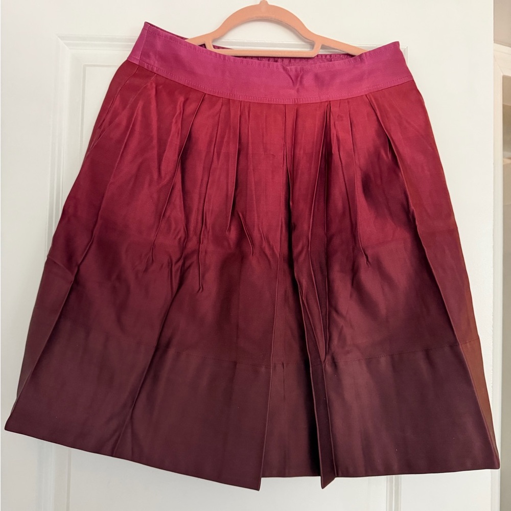 Ann Taylor Ombre Skirt in Red and Pink Size 4